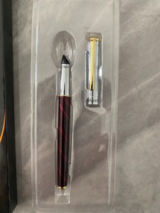 真彩全金属美工钢笔乐美金属杆弯尖美工笔推拉吸墨也可更换墨囊，