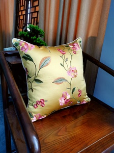 全新包邮！新中式沙发靠垫刺绣抱枕红木椅子靠背套，高精密面料，