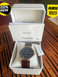 日本专柜购买，精工旗下pulsar的男款手表。