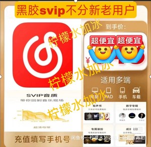 网易云音乐黑胶SVIP会员网抑云svip会员wyy车载音乐