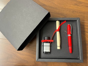 ipluso/意索安迪系列钢笔笔套墨水礼盒装，放置时间久了点