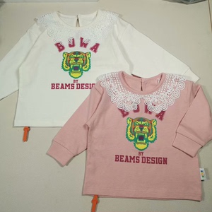 全新日本BOWA和beams联名女孩长袖T恤春款童装