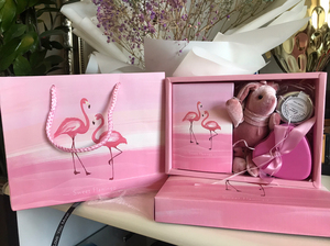 粉色礼物盒火烈鸟伴手礼盒生日礼品包装盒新婚伴手礼七夕礼品 价