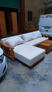 原九千多迪诺雅实木布艺沙发尺寸长3.1米贵妃宽1.8，带茶几