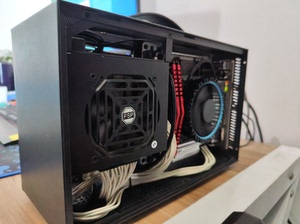 i3 12100F/rx580台式电脑主机DIY组装迷你整机