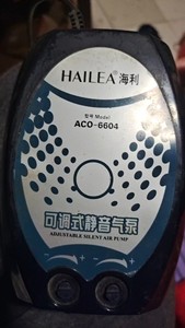 海利ACO6604   4w双孔氧气泵。九成新  买来用了一