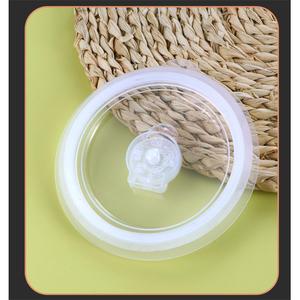 保鲜碗盖硅胶密封盖微波炉透明饭盒安全冰箱PP塑料盖子食品级