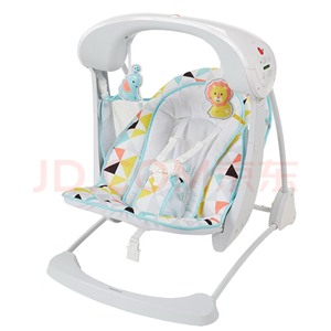 京东购置费雪电动摇椅，秋千。小宝宝坐一段时间就不坐。