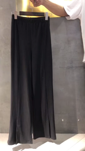 GG联名RE品牌2022春秋新款女装黑色弹力显瘦显高微喇叭休