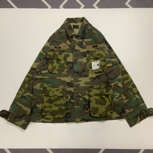 WTAPS BAPE联名 四袋迷彩衬衫夹克外套 17aw