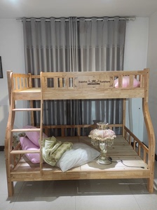 上下床子母床 材质整体橡木框架 铺板松木 家具店处理样品