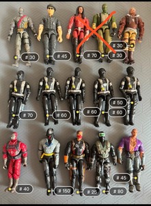 特种部队 GIJOE 老版 霹雳人 皮筋人 散人 兵人 眼镜