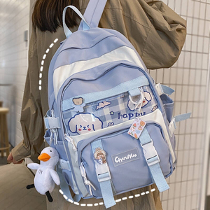 全新包邮书包女小学生三到六年级初高中生可爱痛包韩版大容量背包