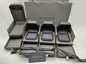 #Messika 梅西卡带灯专柜包装盒戒指耳钉手链项链首饰收