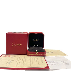 【六折即刻拍】99新Cartier卡地亚白金满钻满天星57号男戒指正品