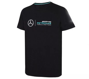 经典款奔AMG车队F1赛车服短袖T恤男工作服汽车标志品牌衣服