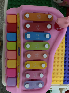 宝宝手敲琴玩具8个月婴儿益智手敲木琴1-2岁小猪佩奇八音玩具