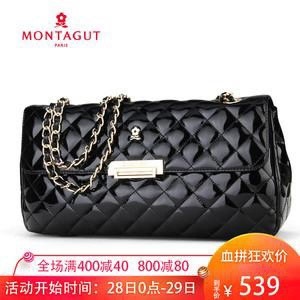 #Montagut/梦特娇 梦特娇经典手提斜挎菱格链条女包