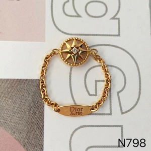 Dior 迪奥八芒星罗盘链条戒指。很新。52号。优惠出。N7