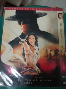 佐罗传奇DVD电影碟片，售出不退不换。