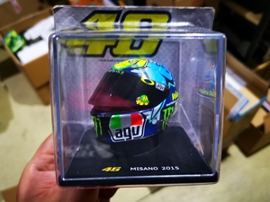 罗西 1/5 头盔模型 MISANO 2015 大鱼吃小鱼花
