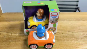 小泰克按压回力车小猴小河马玩具车两款可选20一款