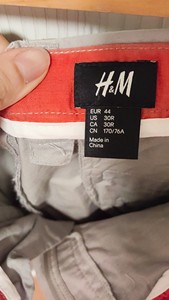 H&M hm灰色裤子。正品女装休闲裤