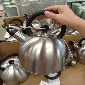 宜家国内代购复古瓦滕特不锈钢茶壶电磁炉灶台鸣叫小型烧水壶2L
