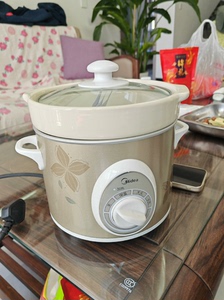 美的电炖锅BGH20A家用小型迷你燕窝炖盅煮粥煲汤陶瓷砂锅电