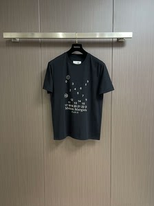 闲置正品奢侈品MM6春夏前幅厚板印花短袖T恤