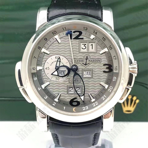 5折即刻拍公价约49万[9.5新]雅典18K白金自动机械手表男表腕表