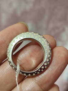 德国古董，925纯银戒指，埃斯普瑞品牌，内壁有颗小宝石，4.