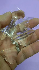 工厂倒闭，水晶灯玻璃水晶片配件 30MM大 四方珠方片