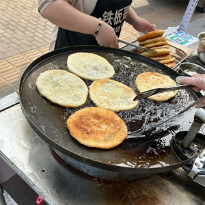 铁板商用摆摊葱油饼李妹妹烙饼锅铁板