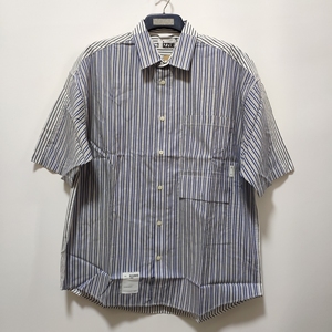 izzue蓝条纹长袖衬衫男8321