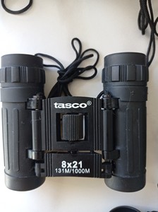 户外双筒望远镜 tasco 8✘21，1.3M/1000M滚