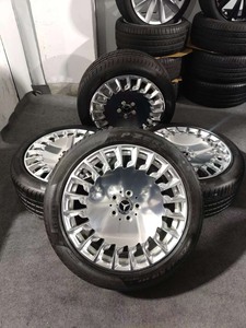 19寸奔驰S级 S320轮毂原厂拆车件带胎一套钢圈轮毂轮胎