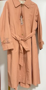 韩国轻奢品牌SJSJ，橘粉色风衣