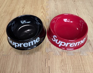 supreme 狗盆 2011fw 陶瓷 红狗盆 黑狗盆