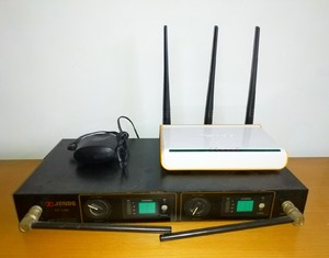 包邮美国JONDG无线麦克风接收机腾达无线路由器（没话筒）