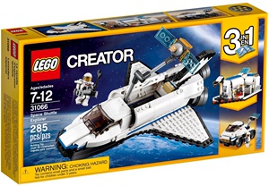 乐高LEGO 创意系列31066航天飞机探险家