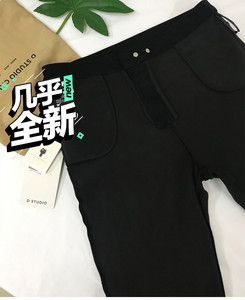 正版小猫魔术裤女全新 秋冬加绒小黑裤8.0正品显瘦紧身瘦腿裤