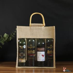 四瓶装红酒袋多只葡萄酒包装袋子酒礼品袋竹手提双支单支酒盒礼袋