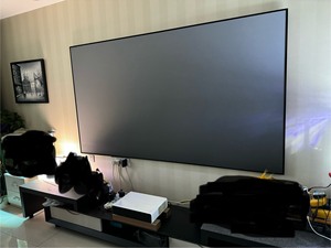 米家激光电视100寸1080P+钉子科技黑栅抗光硬屏 一套，