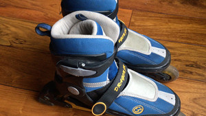 Treksta特瑞达可调节尺码轮滑鞋，鞋码34.5-38之间