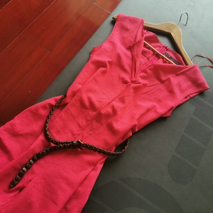 ZARA 连体裤，骚粉色，玫红色，海滩度假风，M码，搭配一根