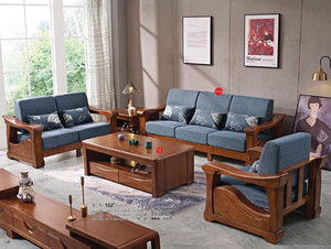 全实木沙发组合，有单身加双人加三人的，也有7字型的，高端大气