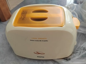 三洋SANYO烤面包机家用早餐机多士炉解冻烤吐司机烤土司
