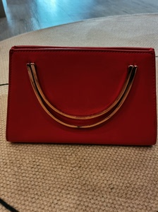 歌莉娅红色手提包小巧玲珑包