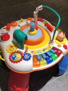 谷雨学习桌儿童多功能早教游戏桌趣味益智婴儿玩具宝宝礼物1-3